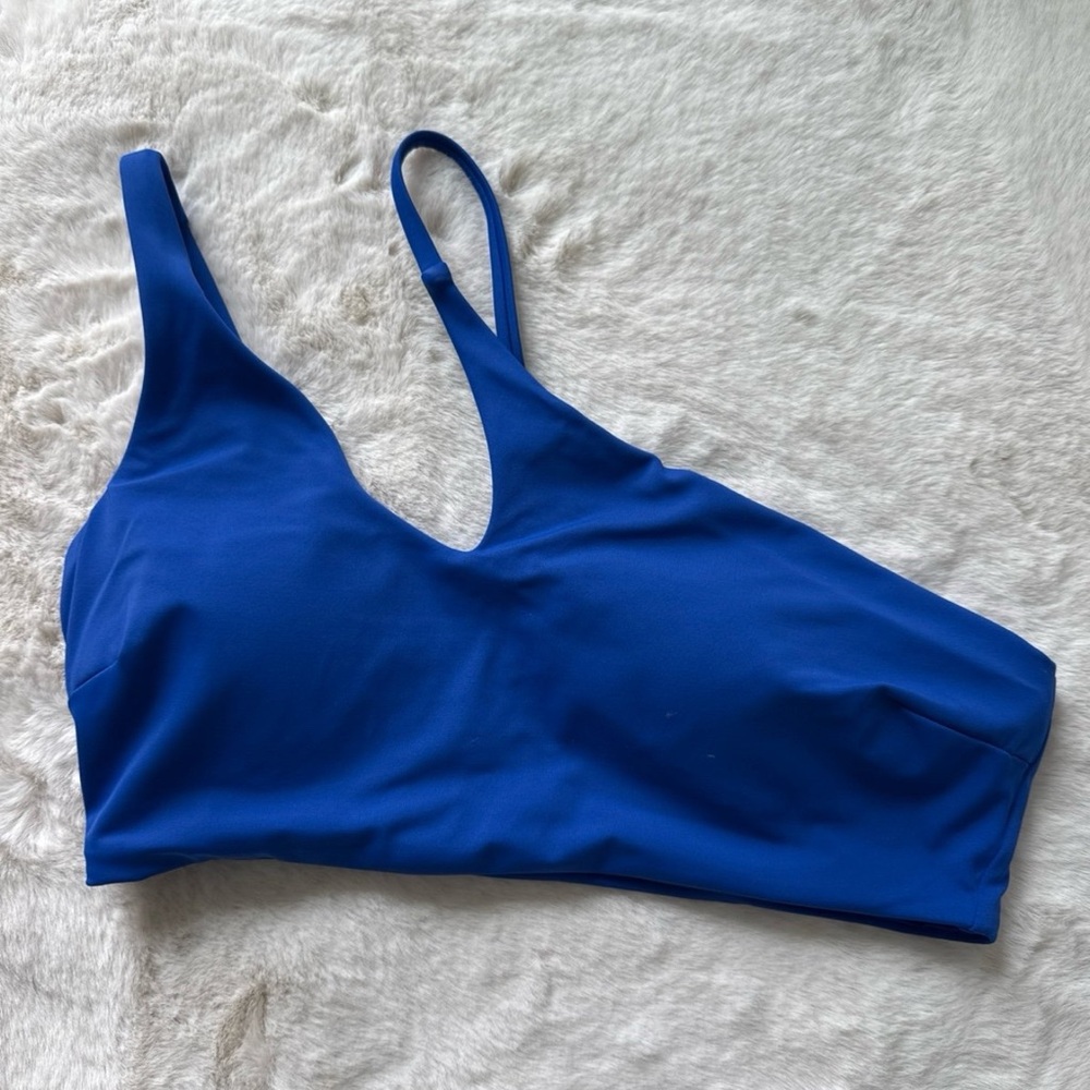 Victoria’s Secret Sexy Blue Bikini Top Size M NWOT one shoulder